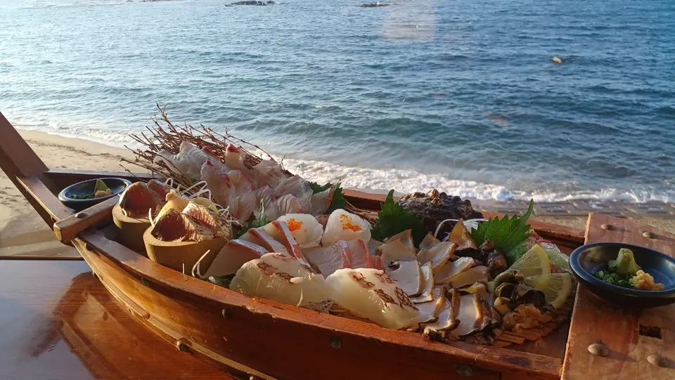 志賀島 海鮮ランチ・会席料理を楽しめる満帆荘の海の眺め